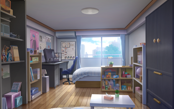 2505背景_アパート：サブカル系