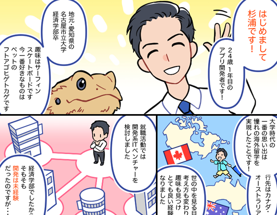 2019年入社 プログラマー 自己紹介漫画